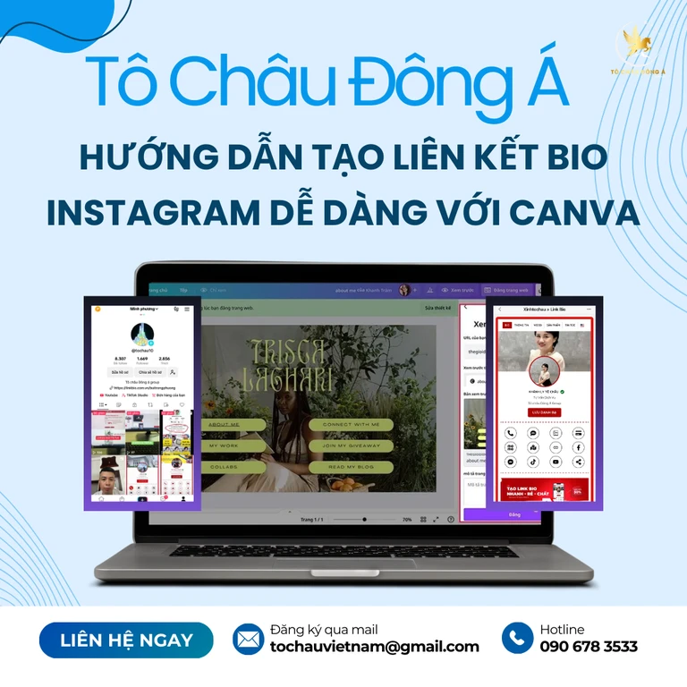 Hướng dẫn tạo liên kết bio Instagram dễ dàng với Canva