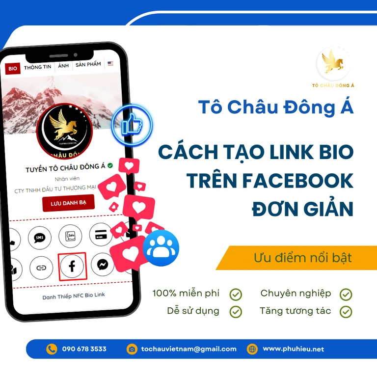 Cách tạo link bio trên Facebook đơn giản