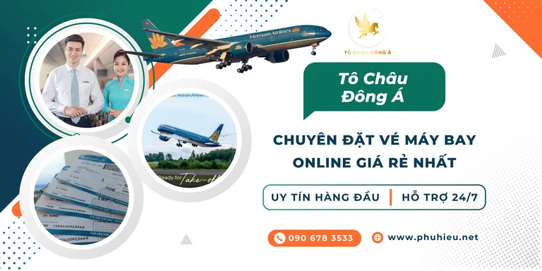 Cửa hàng đa dạng dịch vụ vé máy bay trực tuyến ở Thái Bình