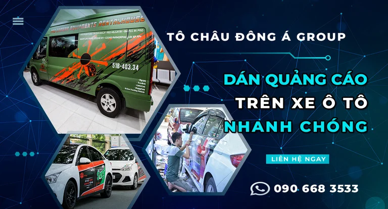 Dịch vụ quảng cáo trên xe ô tô uy tín nhất tại Hà Nội - Đà Nẵng - Saigon