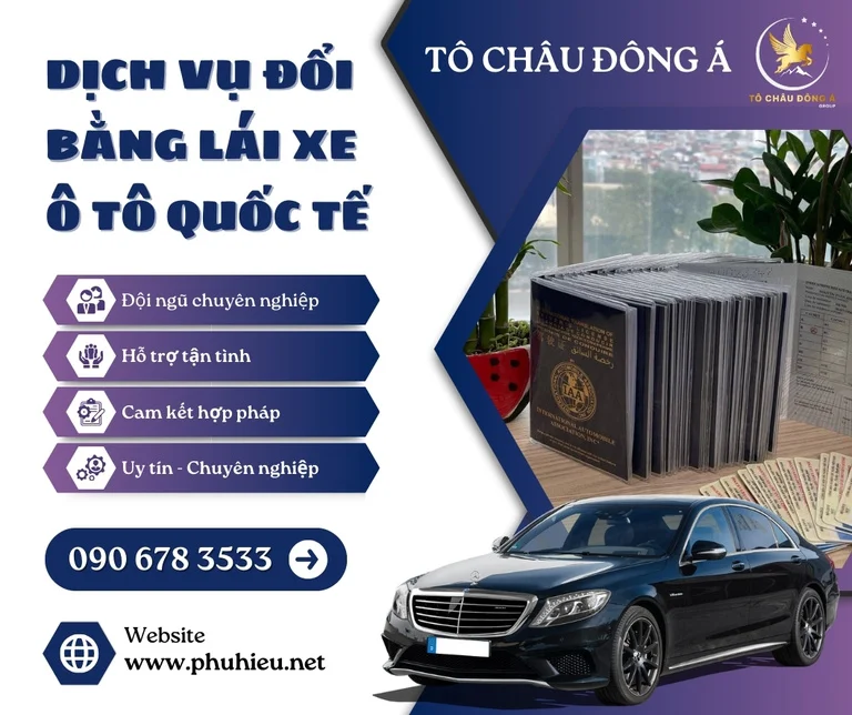 Dịch vụ đổi bằng lái xe ô tô quốc tế