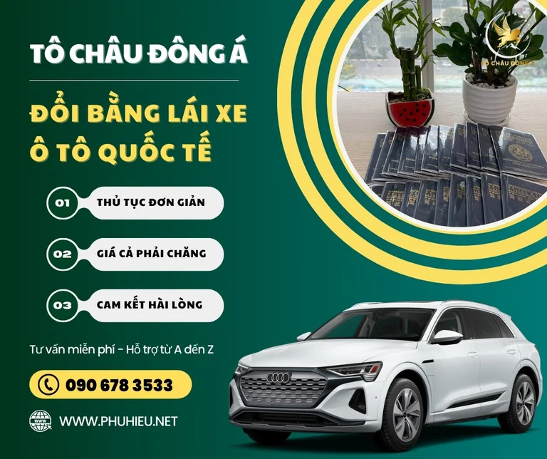 Dịch vụ đổi bằng lái xe ô tô quốc tế