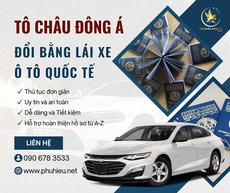 Hướng dẫn chi tiết dịch vụ đổi bằng lái xe quốc tế tại Hà Nội