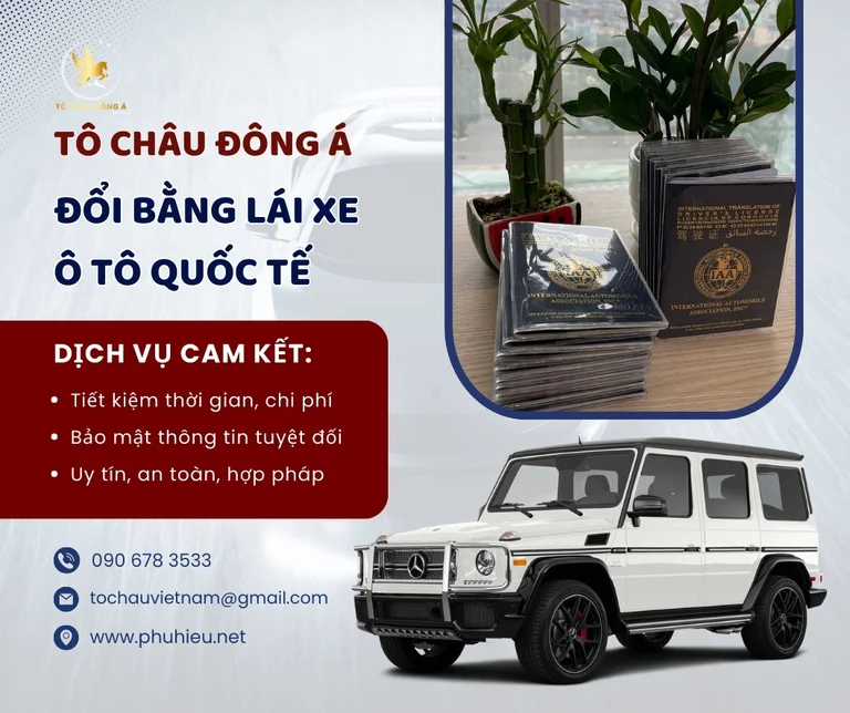 Chi phí đổi bằng lái xe ô tô quốc tế tại Nghệ An