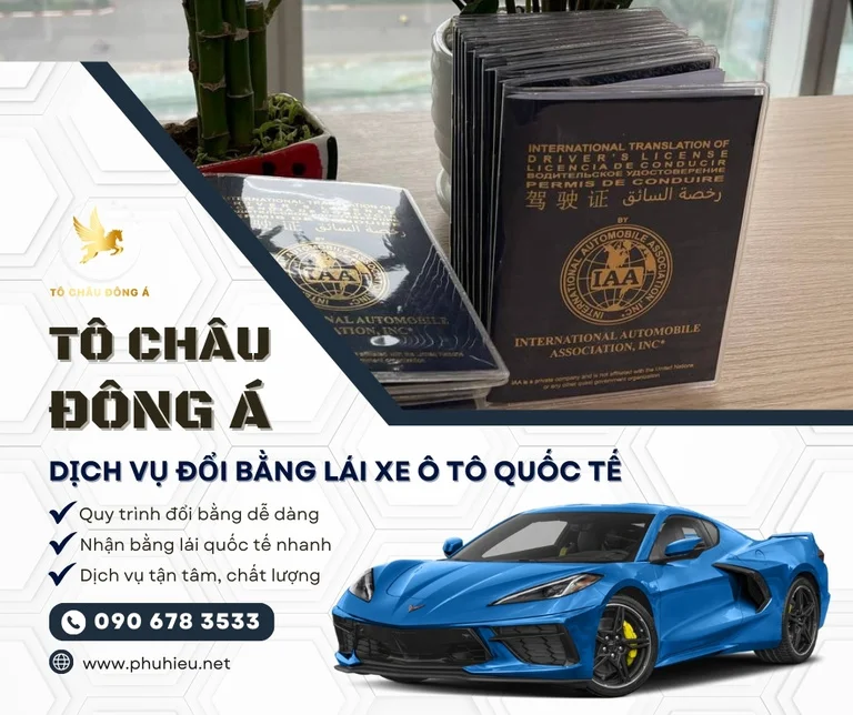 Dịch vụ đổi bằng lái xe ô tô quốc tế Toàn Quốc