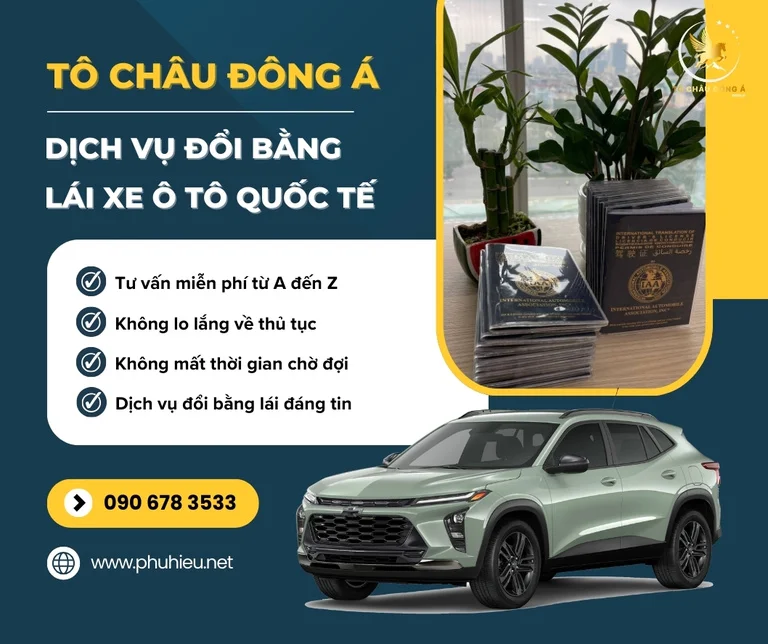 Dịch vụ đổi bằng lái xe ô tô quốc tế