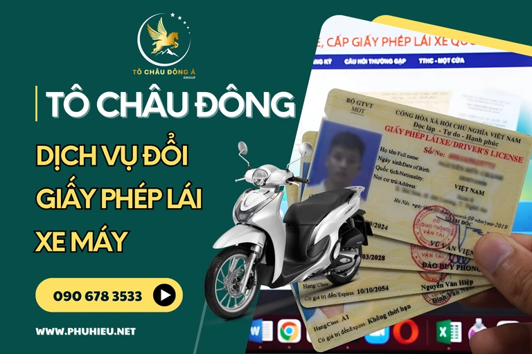 Đổi giấy phép lái xe máy giá rẻ Đà Nẵng