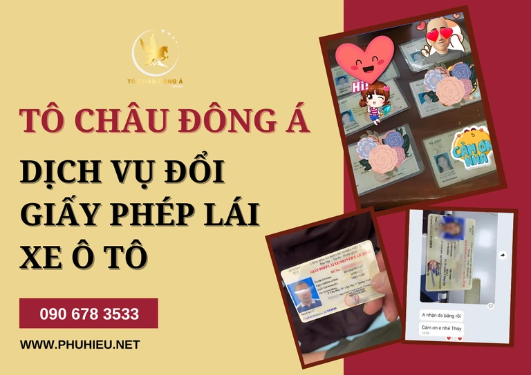 Dịch vụ đổi giấy phép lái xe ô tô Hà Nội