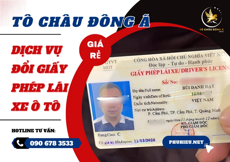 Dịch vụ đổi giấy phép lái xe ô tô Long An
