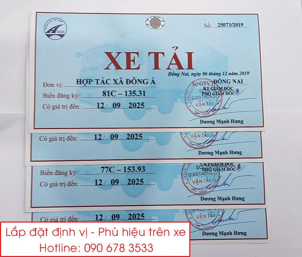 Dịch vụ làm phù hiệu xe tại Hồ Chí Minh uy tín