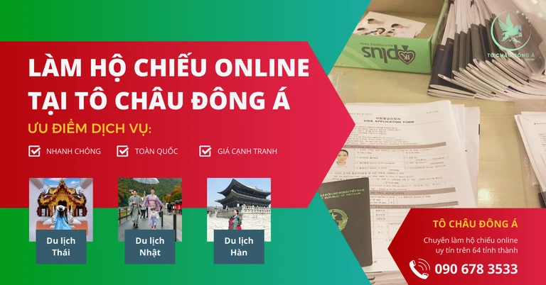 Làm hộ chiếu online nhanh chóng tại Thái Bình