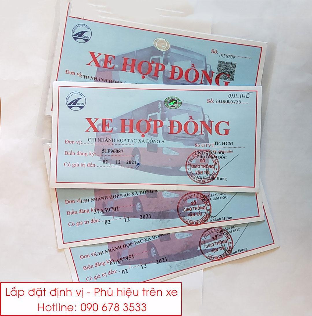 Dịch vụ làm phù hiệu xe hợp đồng nhanh chóng tại Bình Định