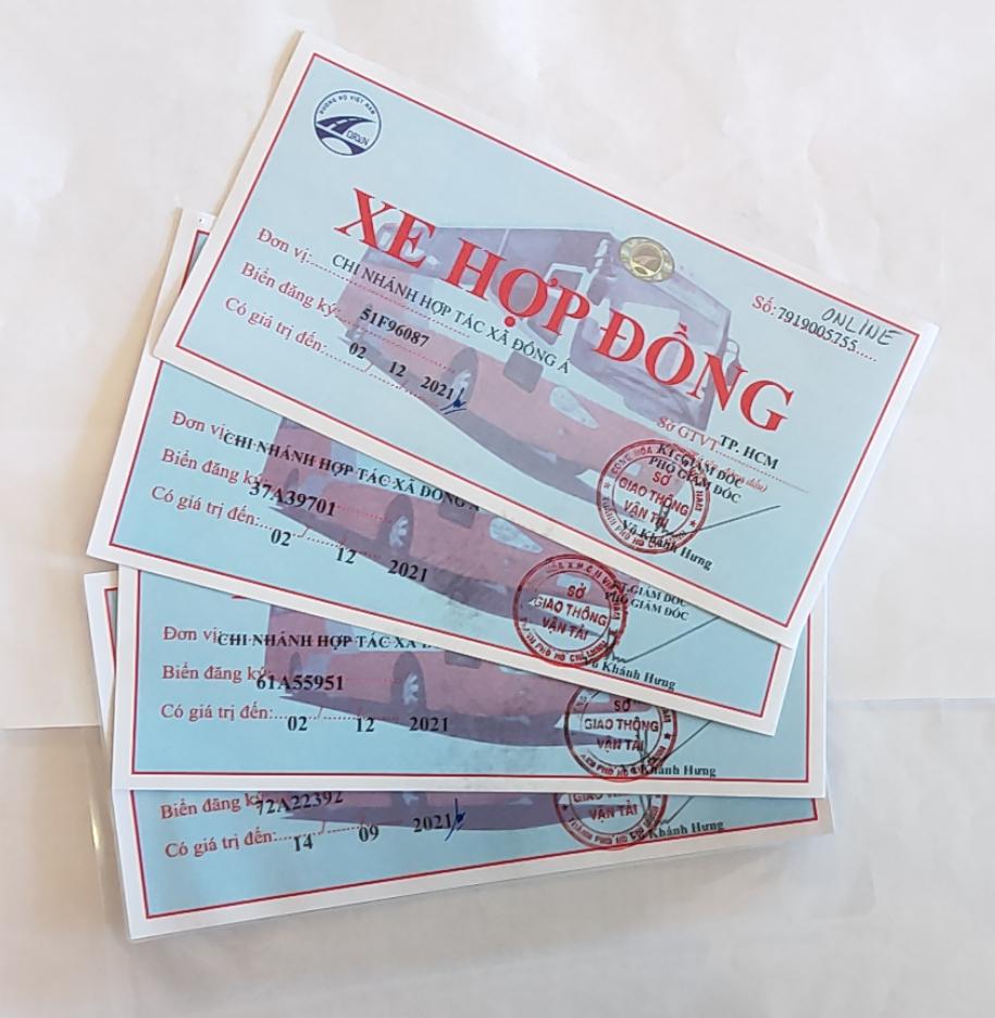 Dịch vụ làm phù hiệu xe hợp đồng tại hồ Chí minh nhanh chóng