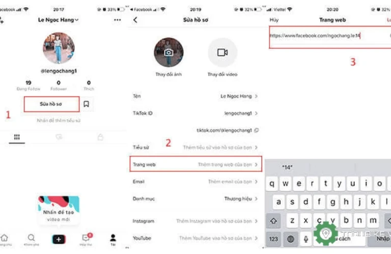 Thêm Link Bio TikTok cho Tài khoản Doanh nghiệp 2