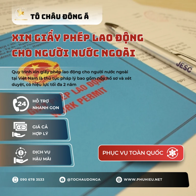 Xin giấy phép lao động cho người nước ngoài