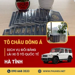 Dịch vụ đổi bằng lái xe ô tô quốc tế tại Hà Tĩnh