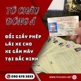 Dịch vụ đổi giấy phép lái xe máy tại Bắc Ninh