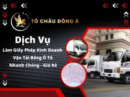 Dịch vụ làm giấy phép kinh doanh vận tải bằng ô tô tại Hồ Chí Minh nhanh chóng